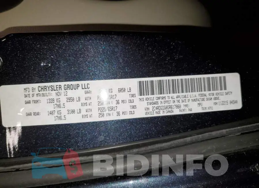 2C4RDGDG0DR617860 Photo# 14