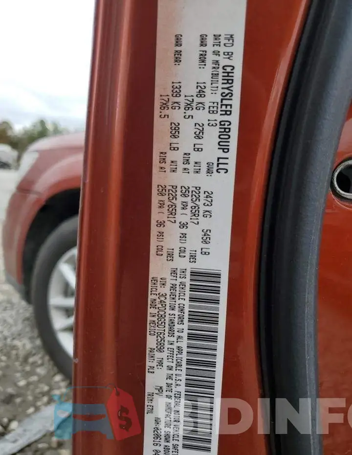 3C4PDCBG5DT625890 Photo# 13
