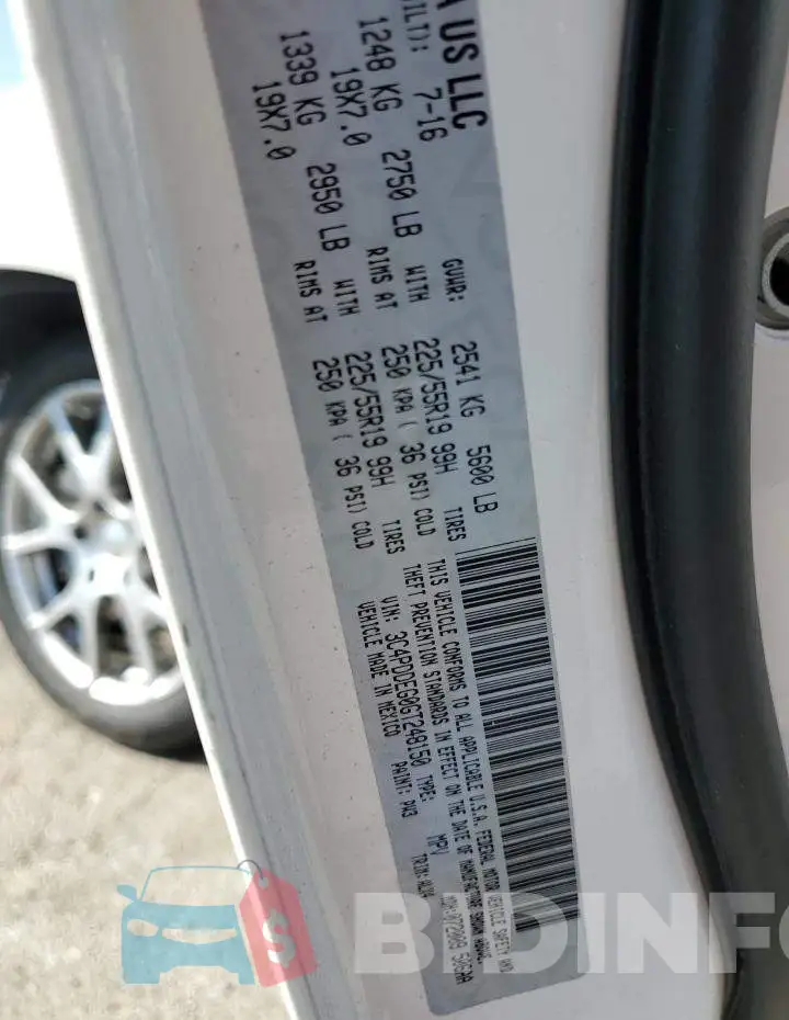 3C4PDDEG0GT248150 Photo# 10