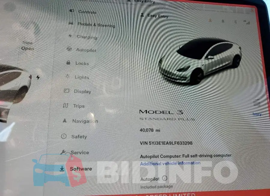 5YJ3E1EA9LF633298 Photo# 8