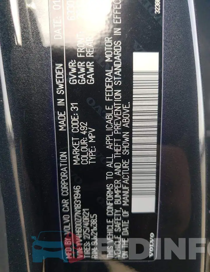 YV4H600Z7N1831946 Photo# 12
