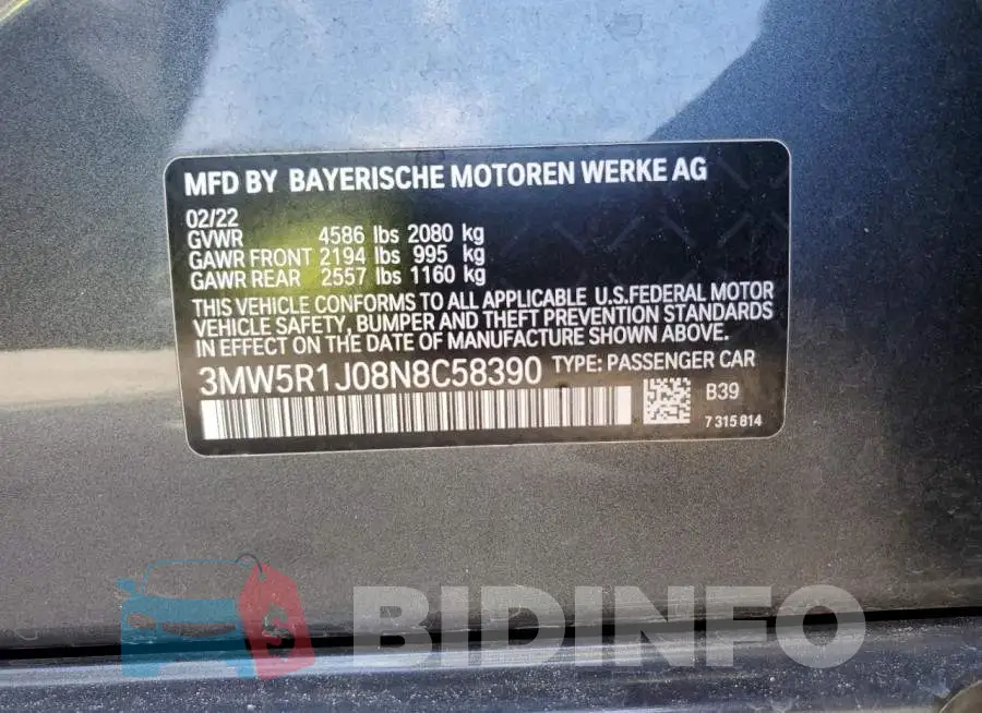 3MW5R1J08N8C58390 Photo# 12