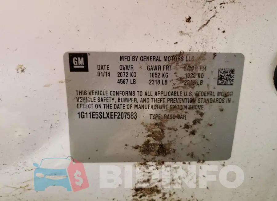 1G11E5SLXEF207583 Photo# 10