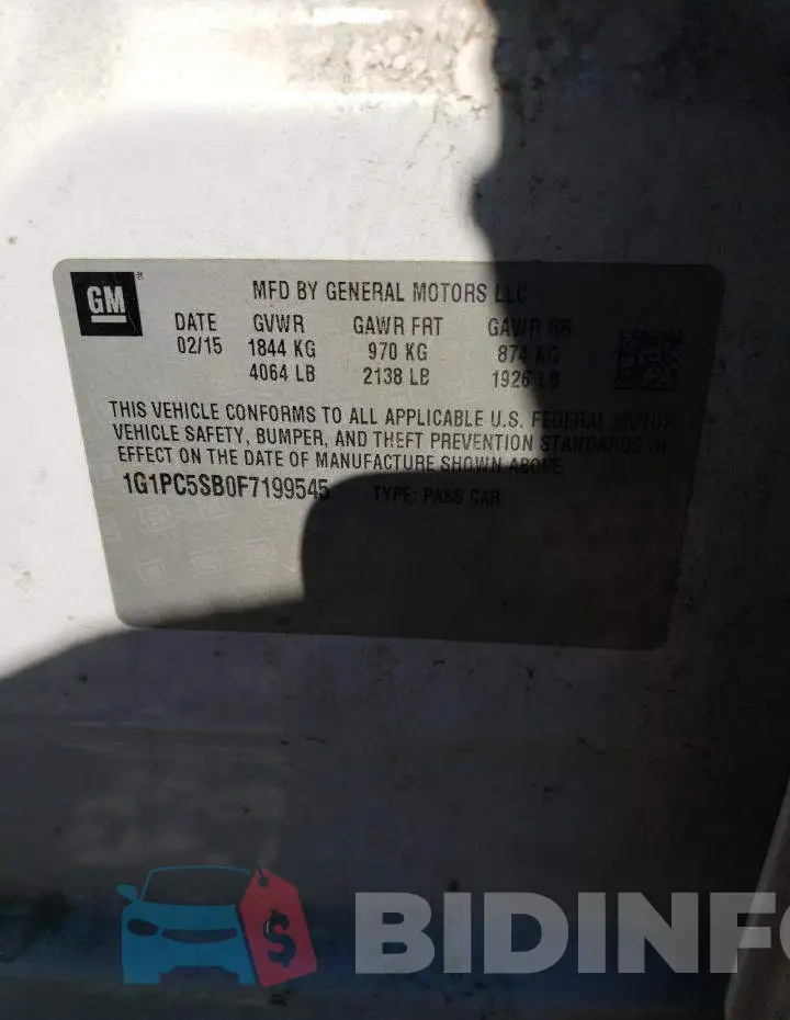 1G1PC5SB0F7199545 Photo# 10