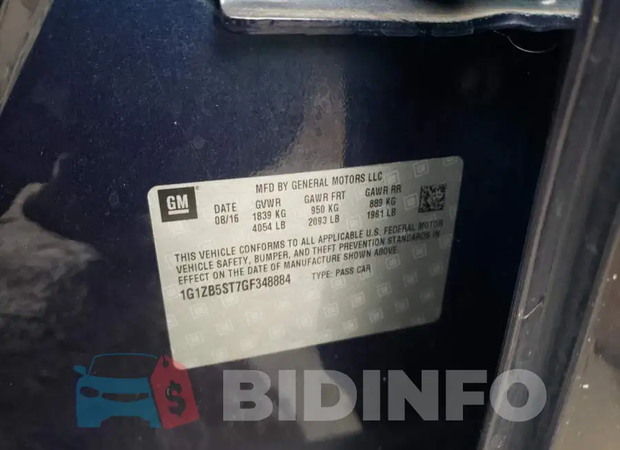1G1ZB5ST7GF348884 Photo# 10