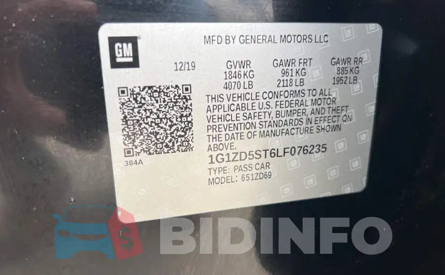 1G1ZD5ST6LF076235 Photo# 10