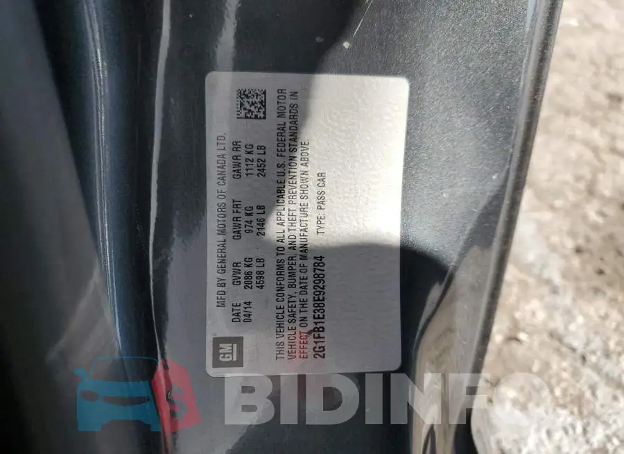 2G1FB1E38E9298784 Photo# 13