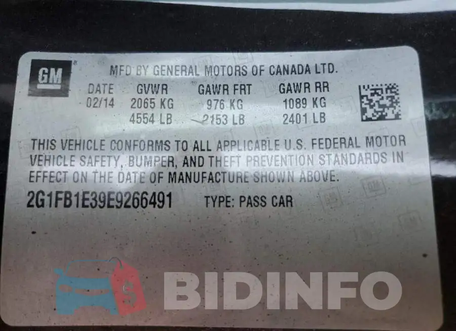 2G1FB1E39E9266491 Photo# 10
