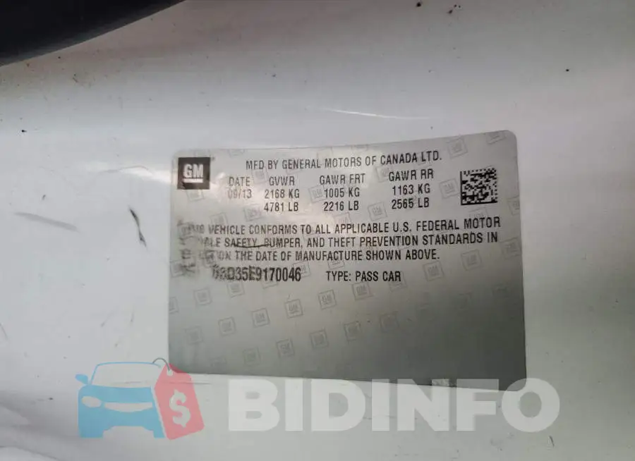 2G1FB3D35E9170046 Photo# 10