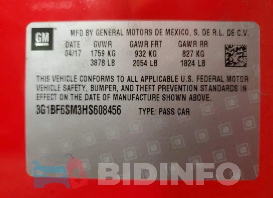 3G1BF6SM3HS608456 Photo# 13