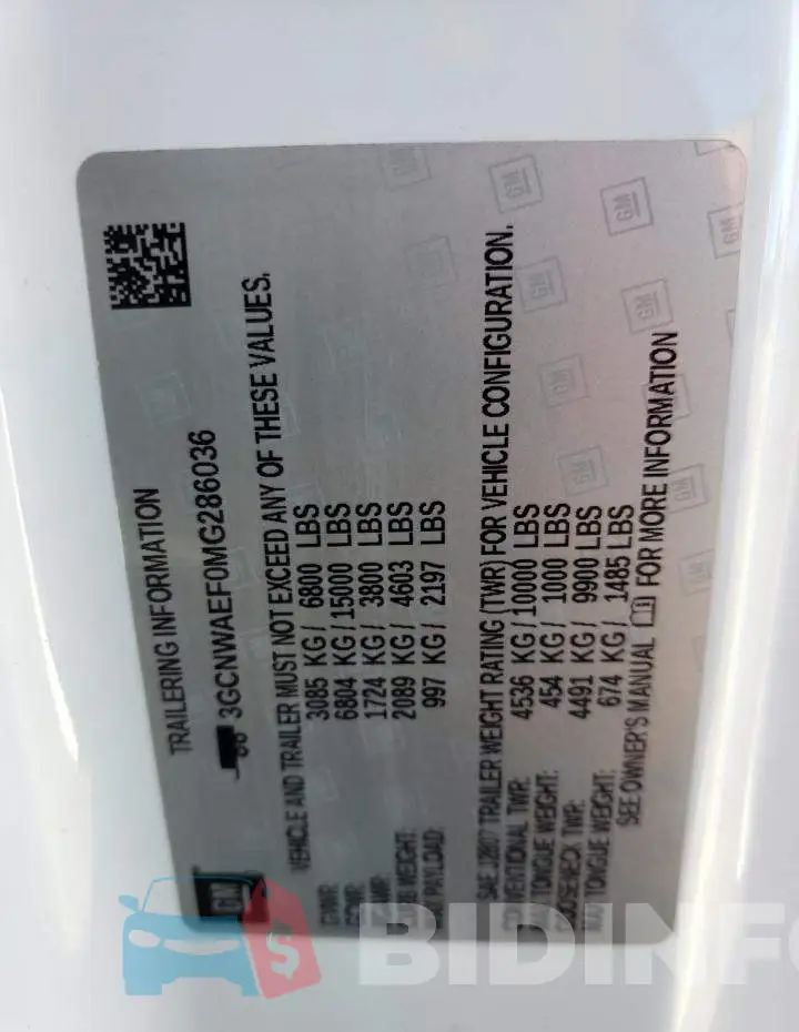 3GCNWAEF0MG286036 Photo# 12