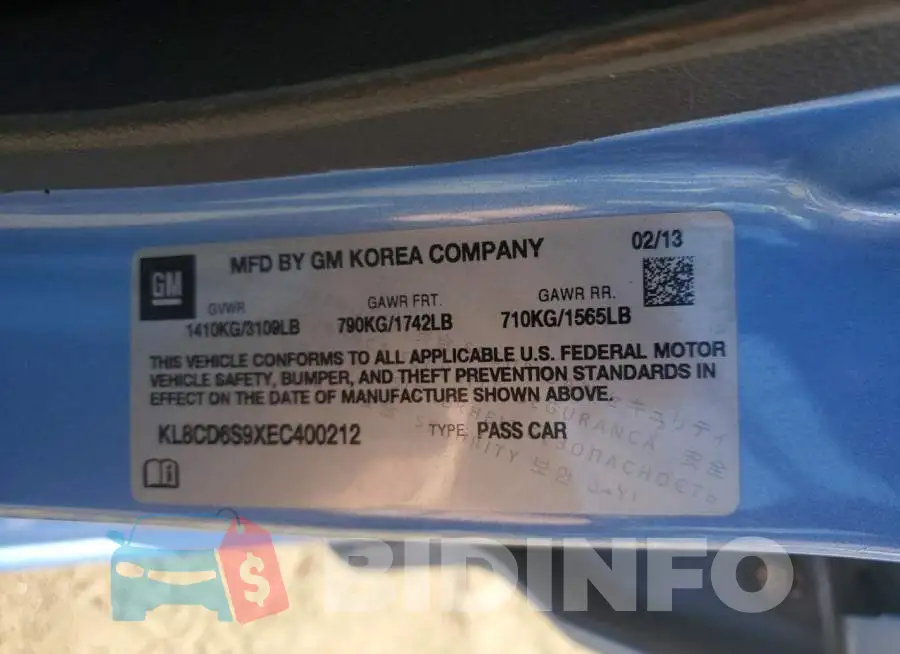 KL8CD6S9XEC400212 Photo# 10