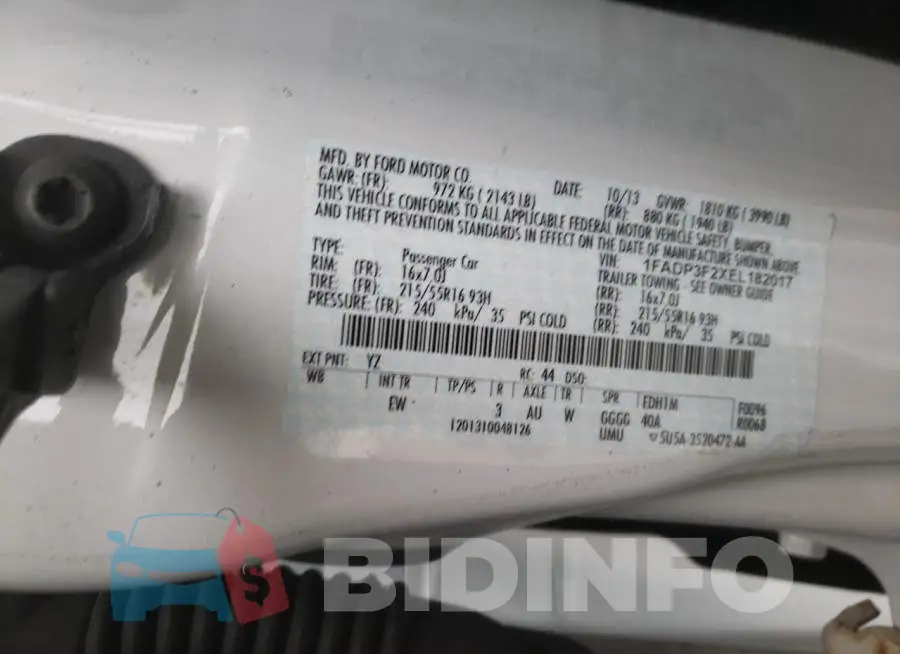 1FADP3F2XEL182017 Photo# 12