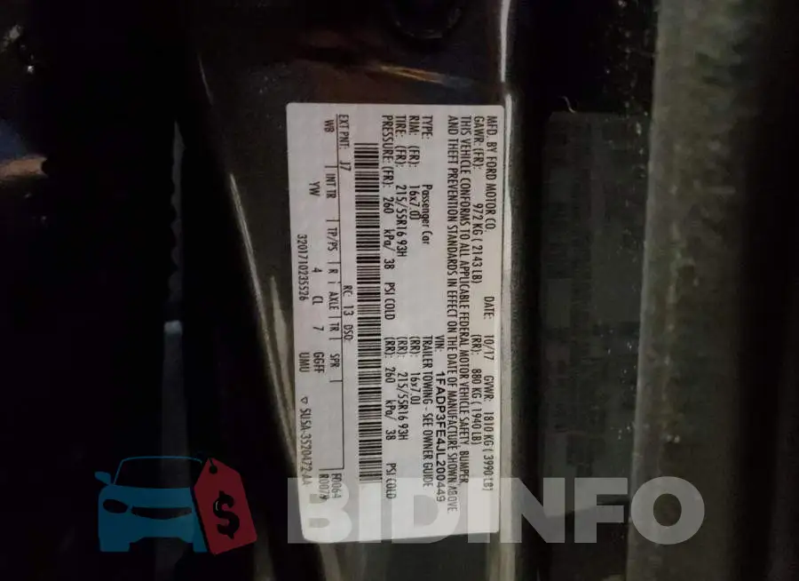 1FADP3FE4JL200449 Photo# 12