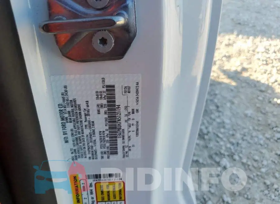 1FATP8UH7N5121194 Photo# 12
