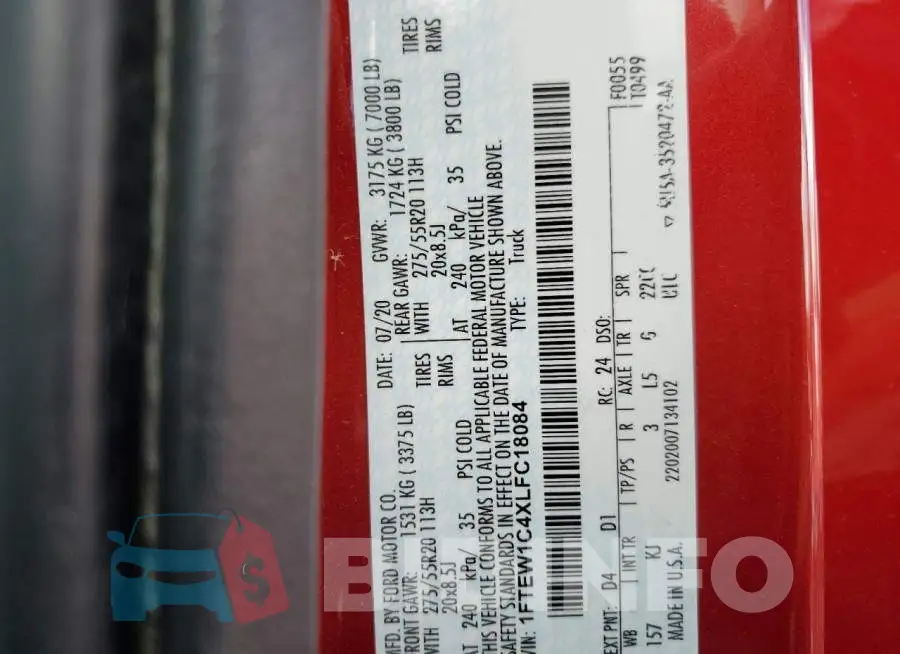 1FTEW1C4XLFC18084 Photo# 10