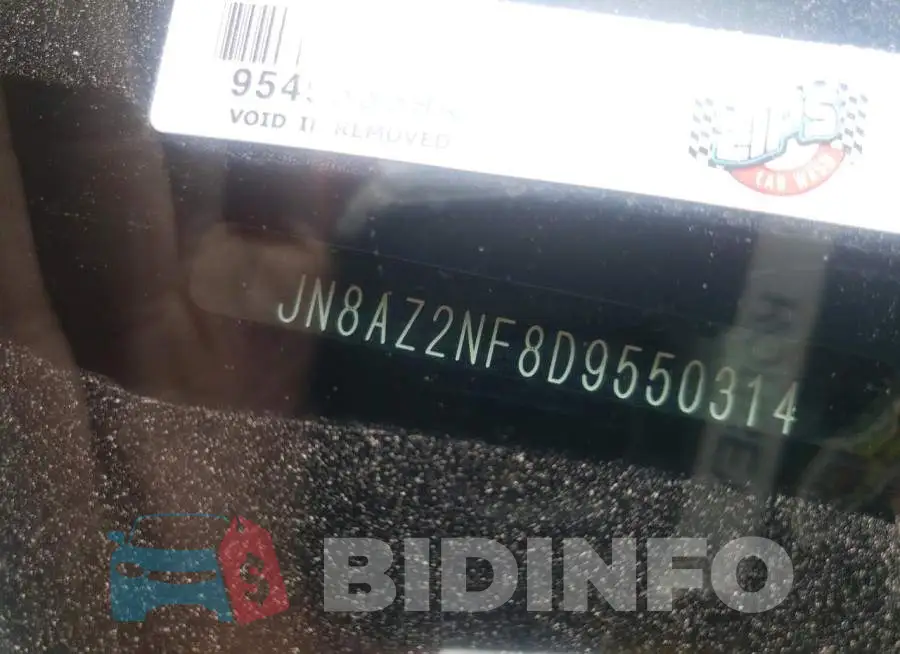 JN8AZ2NF8D9550314 Photo# 10