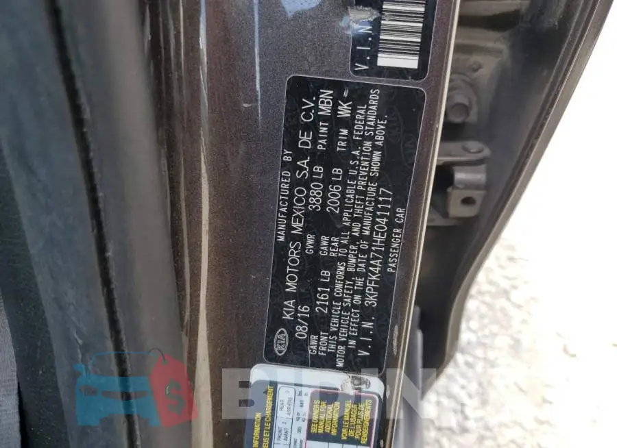 3KPFK4A71HE041117 Photo# 10
