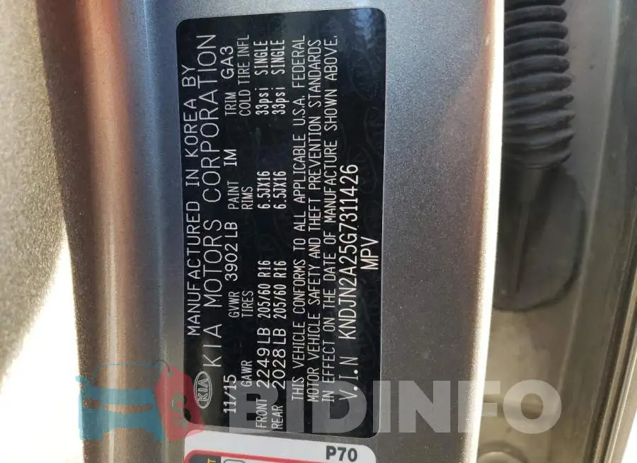 KNDJN2A25G7311426 Photo# 10
