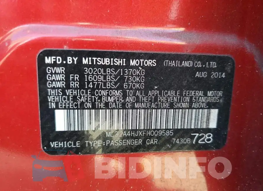 ML32A4HJXFH009585 Photo# 10