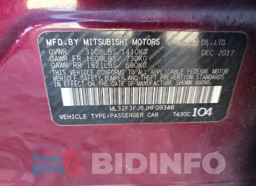 ML32F3FJ6JHF09348 Photo# 10