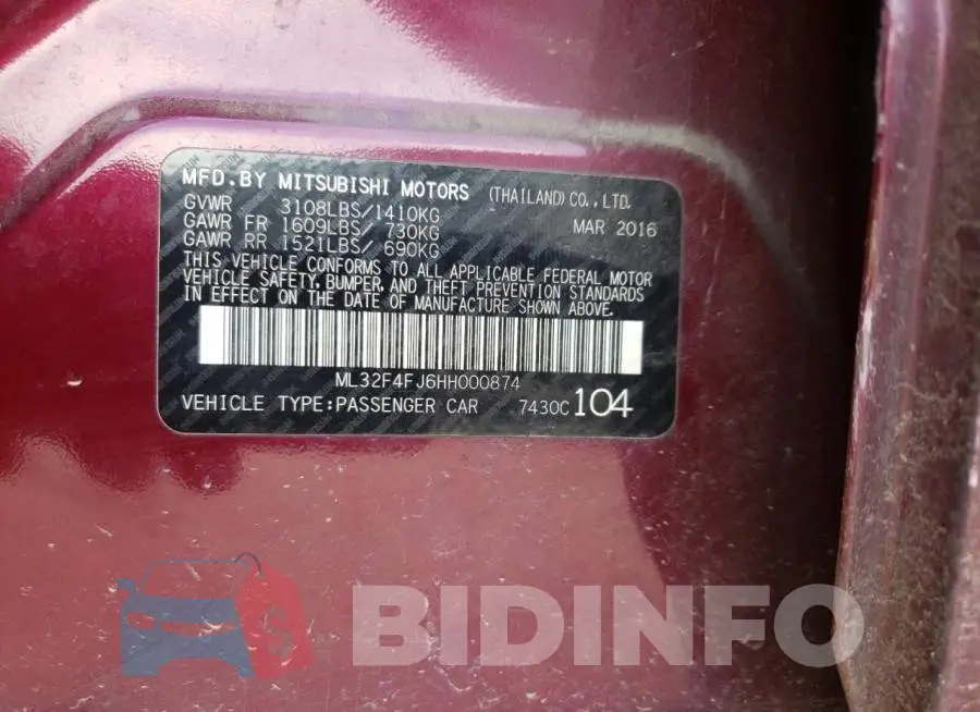 ML32F4FJ6HH000874 Photo# 10