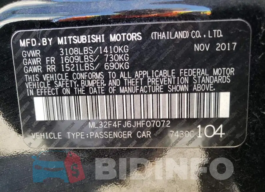 ML32F4FJ6JHF07072 Photo# 10