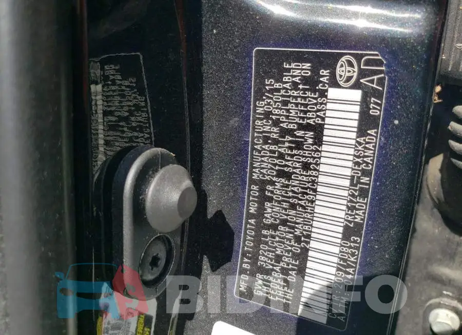 2T1BURHE9FC382562 Photo# 10
