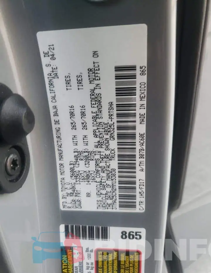 3TMAZ5CN2MM153030 Photo# 10