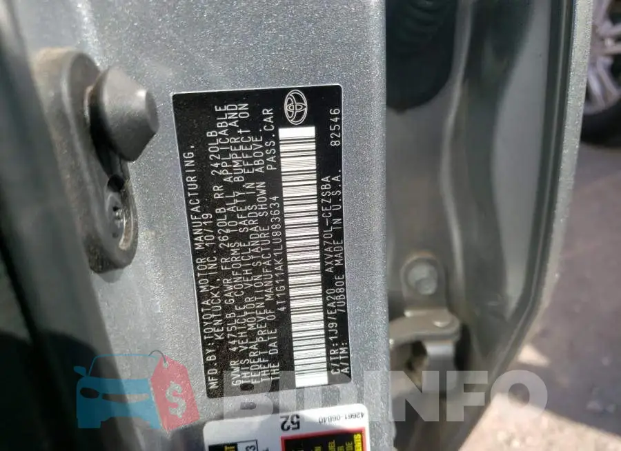 4T1G11AK1LU883634 Photo# 10