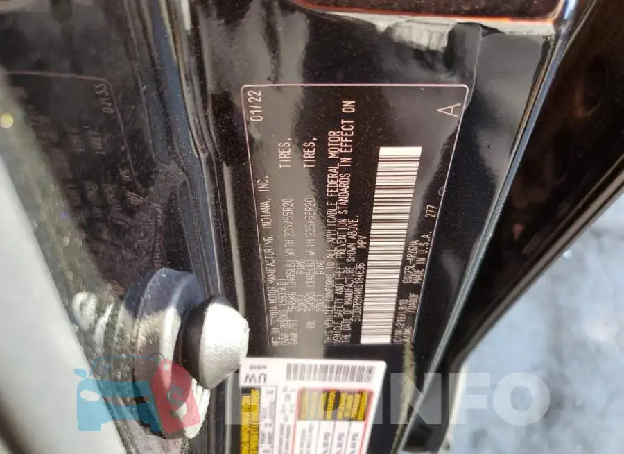 5TDDZRBH4NS184636 Photo# 10