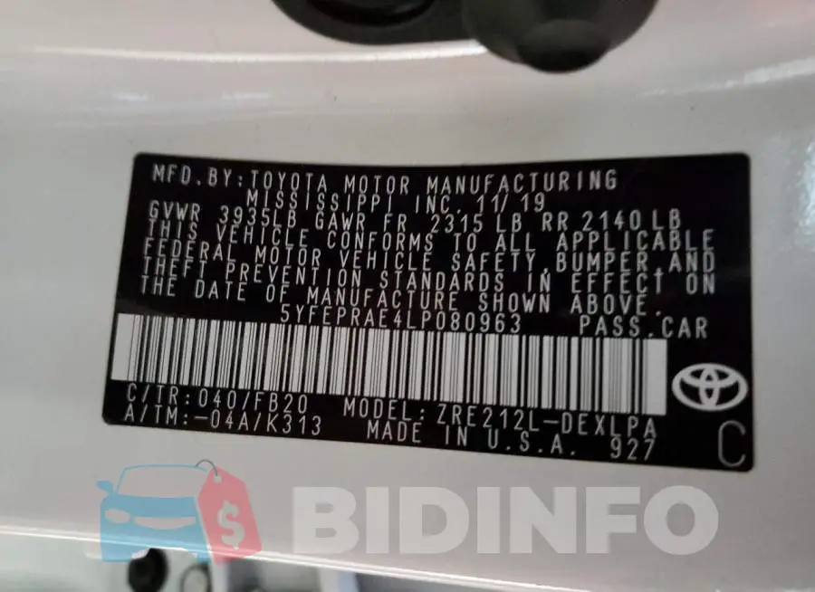 5YFEPRAE4LP080963 Photo# 12