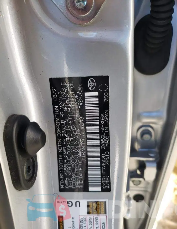 JTDKAMFPXM3188693 Photo# 12