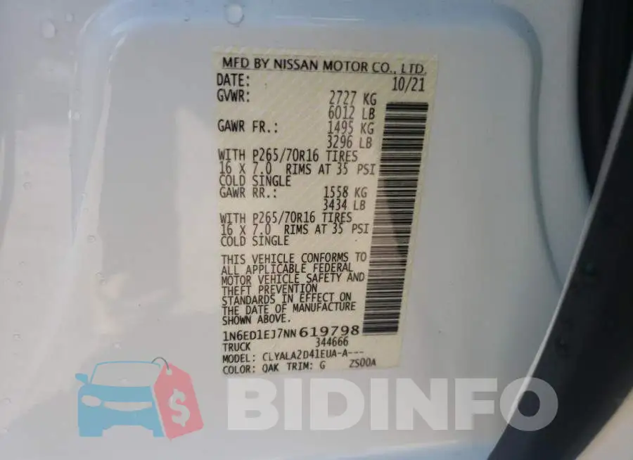 1N6ED1EJ7NN619798 Photo# 10
