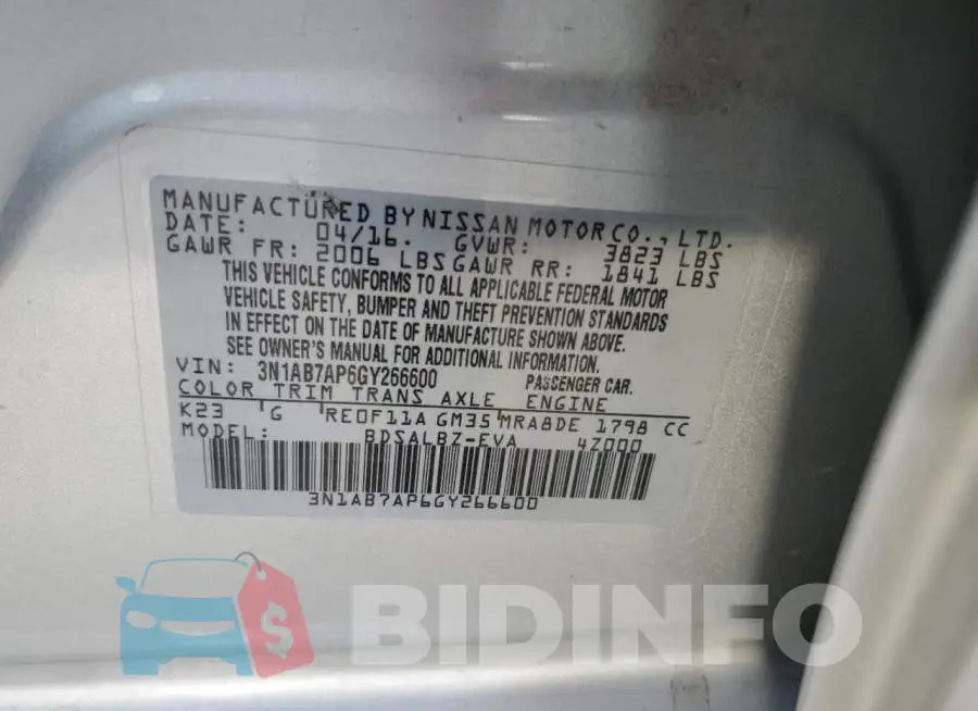 3N1AB7AP6GY266600 Photo# 10