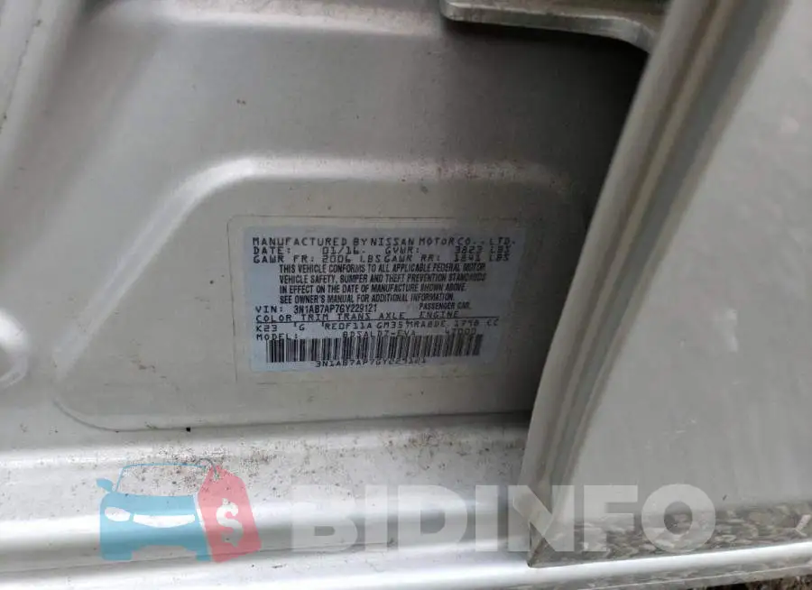 3N1AB7AP7GY229121 Photo# 10