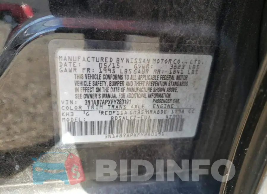 3N1AB7APXFY280191 Photo# 10