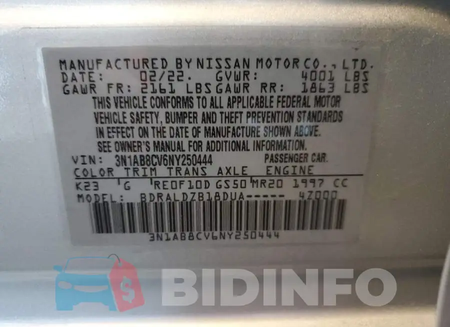 3N1AB8CV6NY250444 Photo# 10