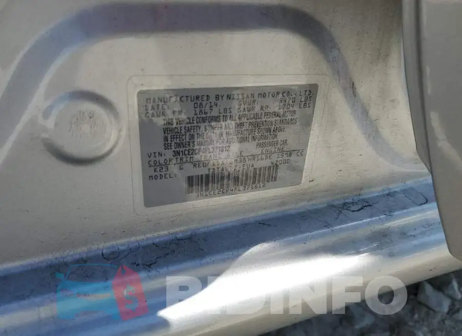 3N1CE2CP4FL371812 Photo# 10
