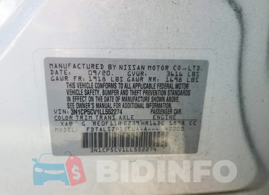 3N1CP5CV1LL552274 Photo# 13