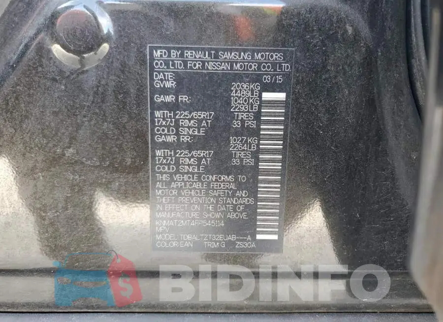 KNMAT2MT4FP545114 Photo# 12