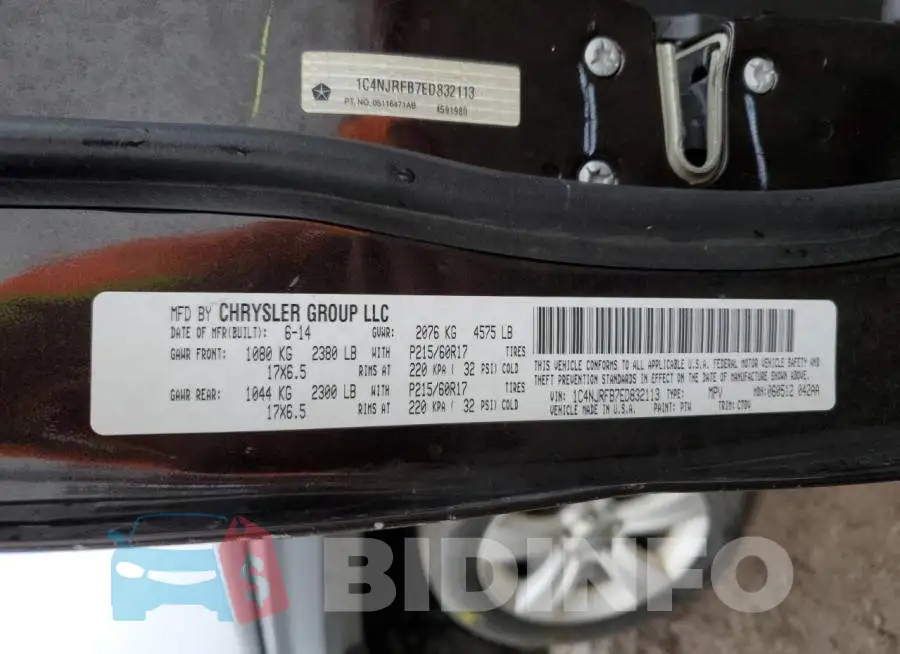 1C4NJRFB7ED832113 Photo# 10