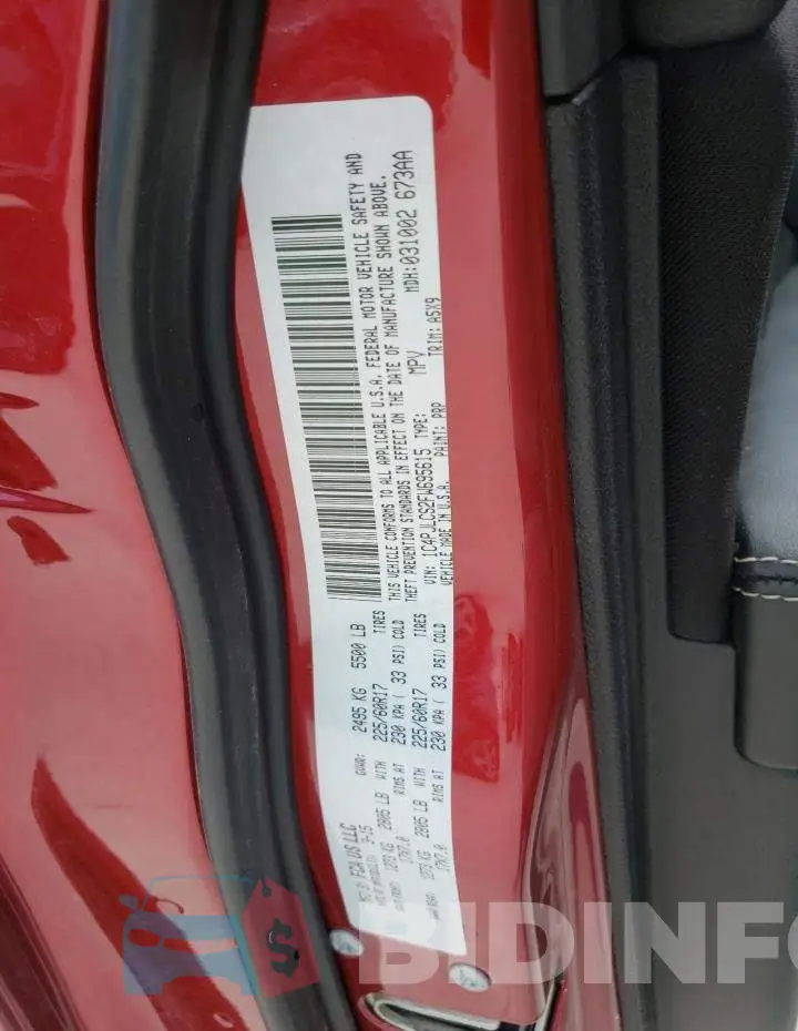 1C4PJLCS2FW695615 Photo# 10