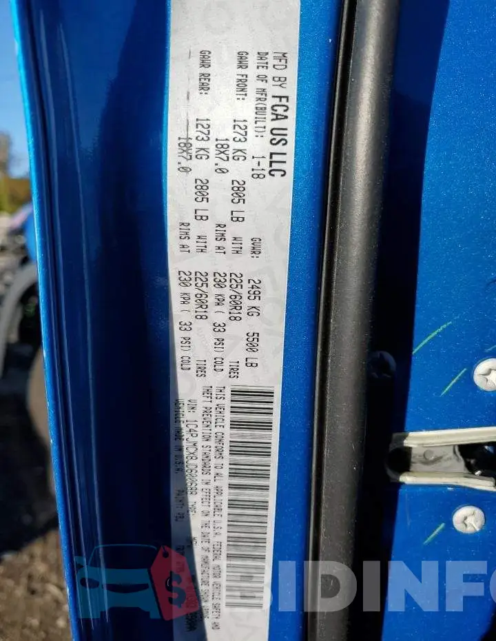 1C4PJMCX8JD600688 Photo# 10