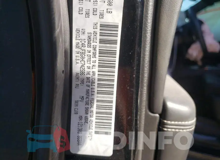 1C4RJFBG0HC742586 Photo# 10