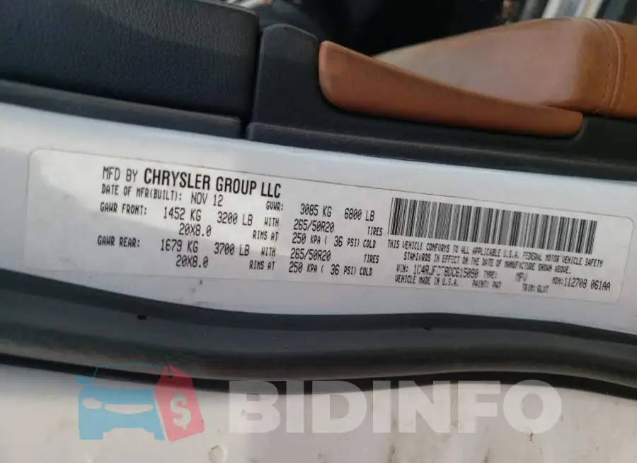 1C4RJFCT8DC615090 Photo# 10