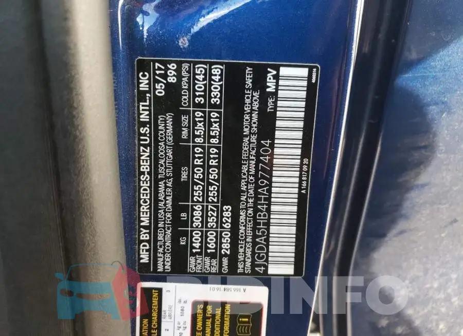 4JGDA5HB4HA977404 Photo# 12