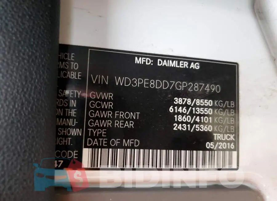 WD3PE8DD7GP287490 Photo# 13