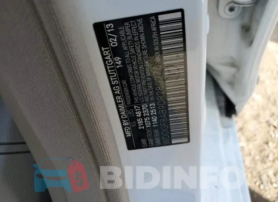 WDDGF8AB9DR280276 Photo# 12
