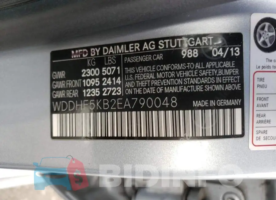 WDDHF5KB2EA790048 Photo# 12